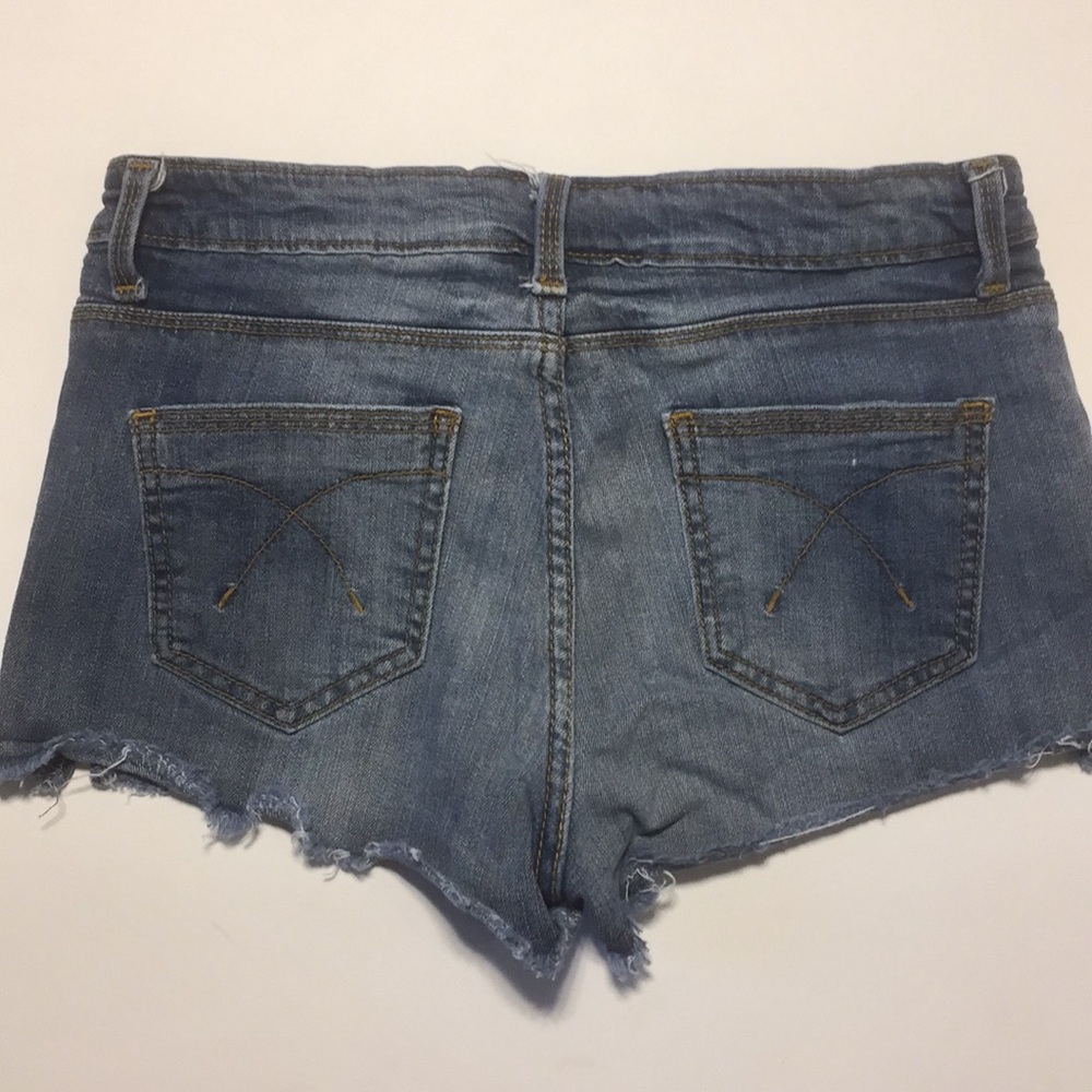 Top shop Moto Jean Cutoff Shorts - Picture 6 of 7